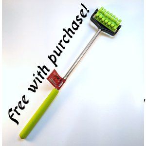 Free with Purchase Extendable Roller Massager Back Massage Tool Lime Green GWP